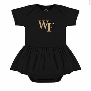 Wake Forest Demon Deacons Picot Bodysuit Dress👗Sz 3-6M